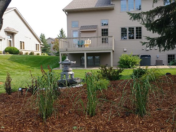 Rear view of home and deck.