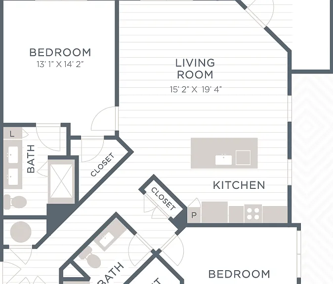 B2-7 floor plan The LakeHouse on Wylie