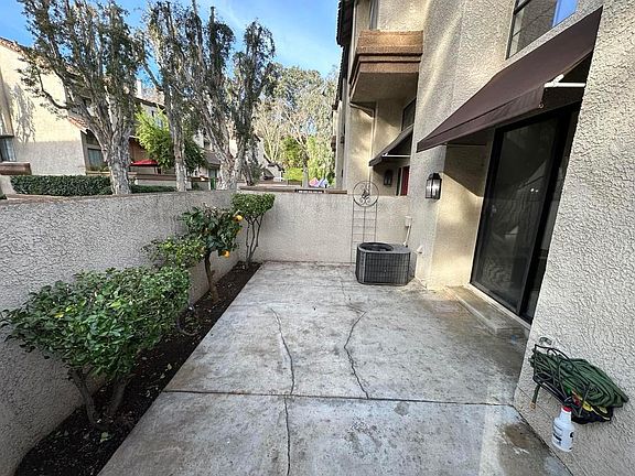 Patio with mini trees