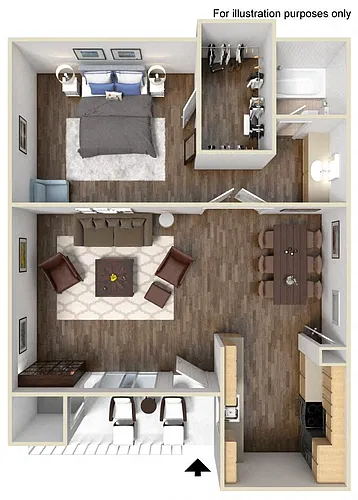 Floor plan 1B1
