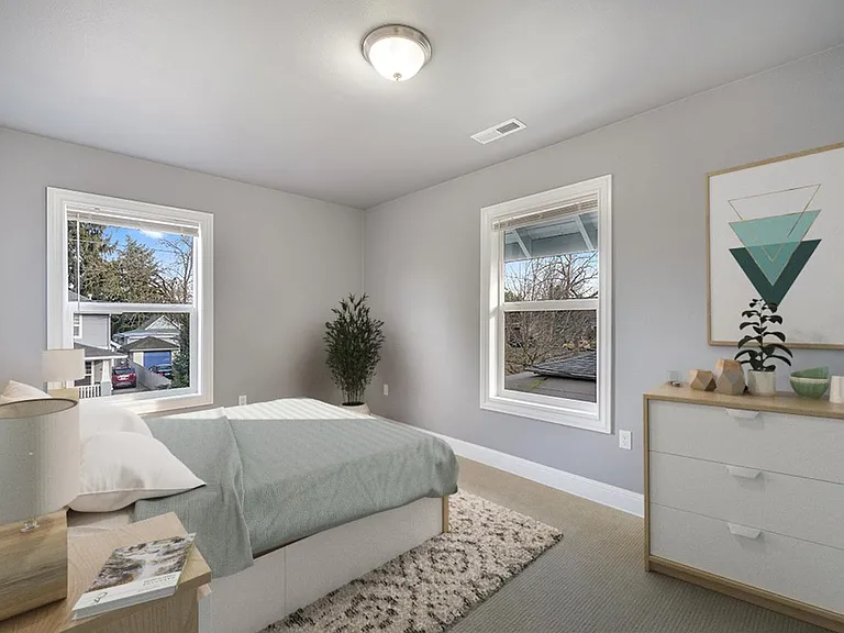 Bedroom 3. This image shows a virtually furnished space. Bedrooms come unfurnished.