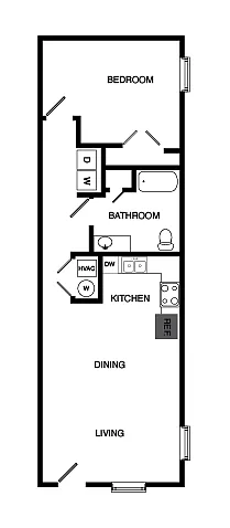 Floor plan 1 Bedroom