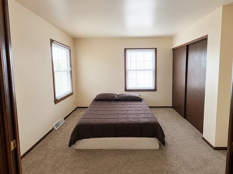 First bedroom with closet