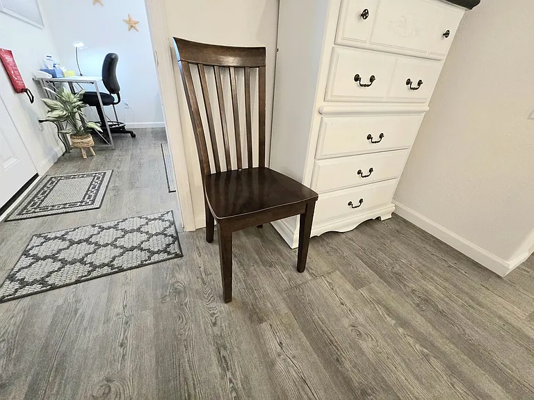 These two areas have a door separating them.