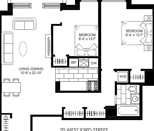 2nd image of 70 W 93rd St #7022D
