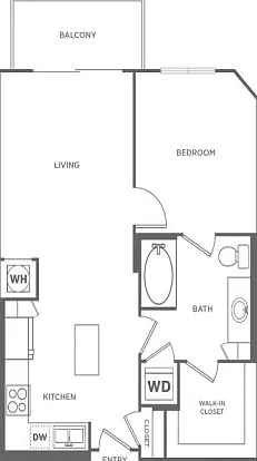 One Bedroom One Bath (696 SF) One Bedroom One Bath (696 SF)