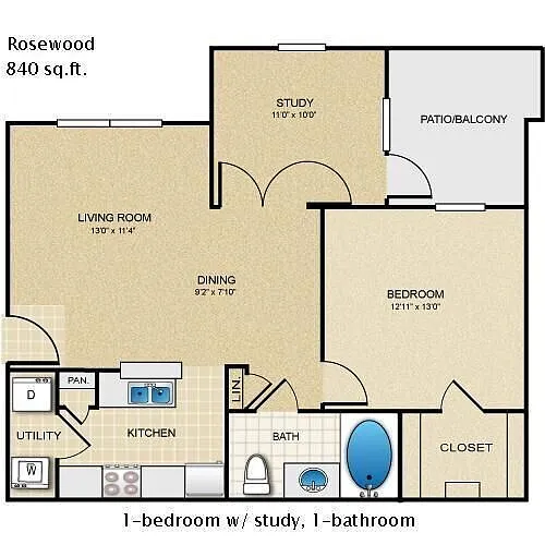 Floor plan Rosewood