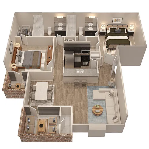 Floor plan Parkside Parker