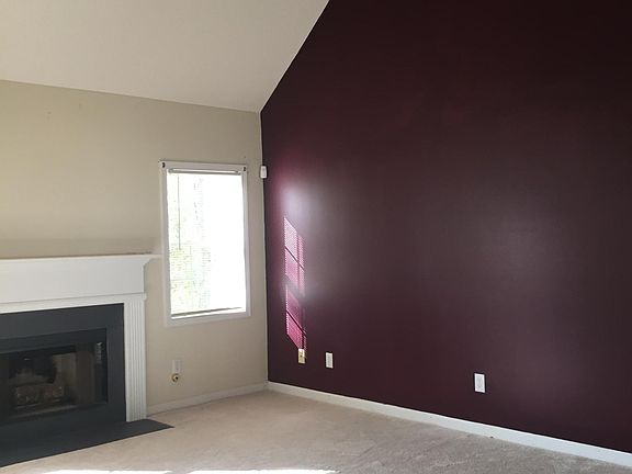 Living room with fireplace