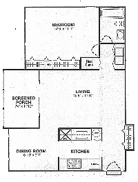 Floor plan 1x1 DEN