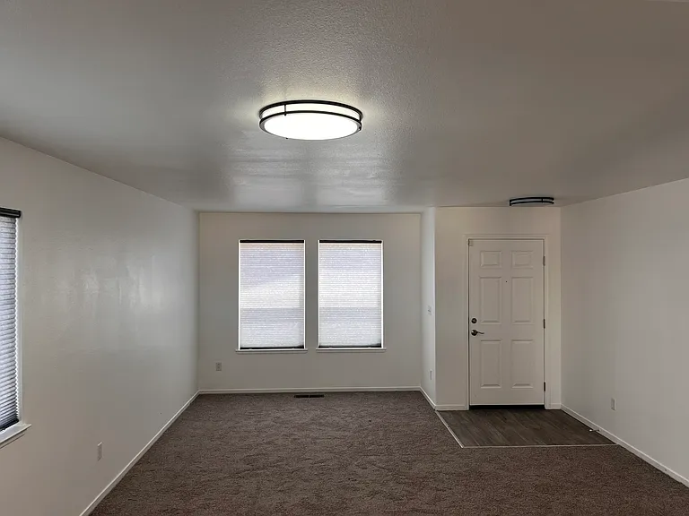 New carpet, paint and light fixtures.