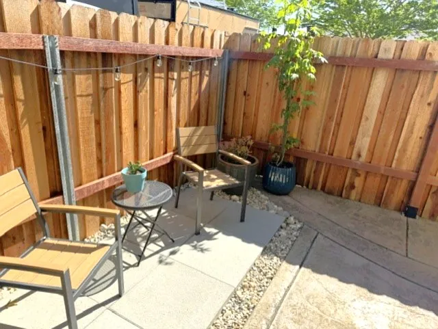 Private patio