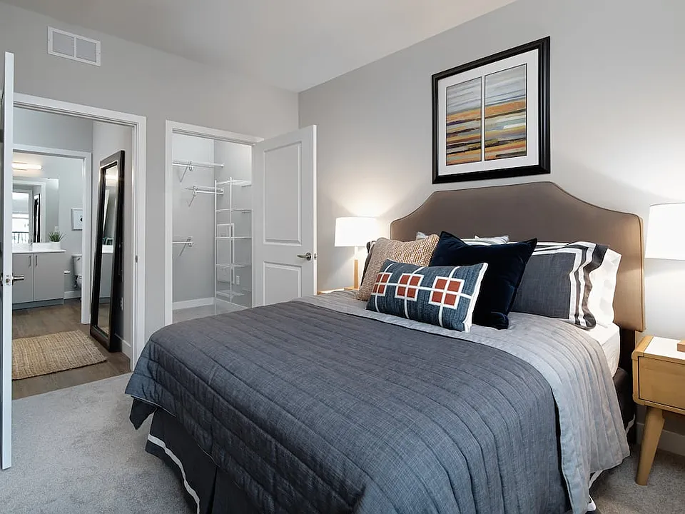Bedroom with closet