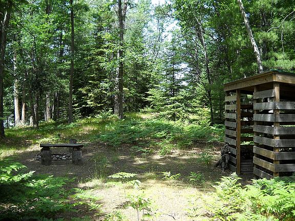 Fire pit and wood shed