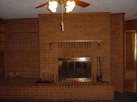 Fireplace in Den