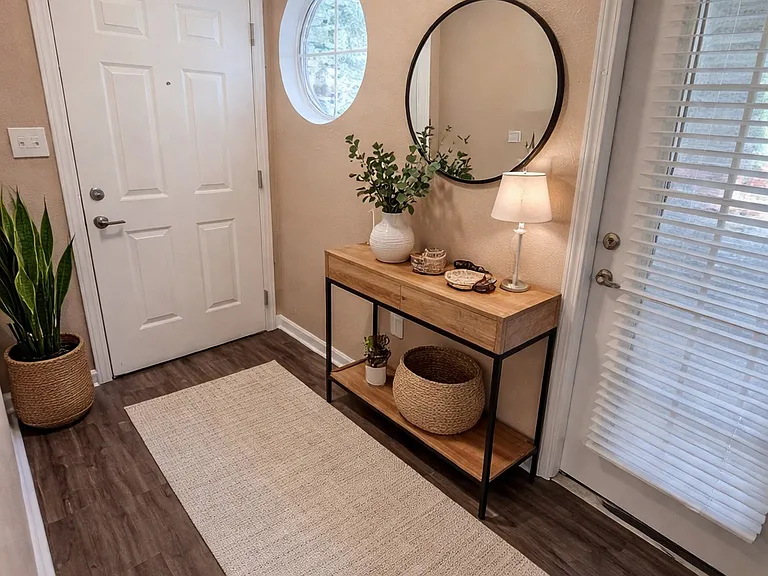 Bright and welcoming entryway