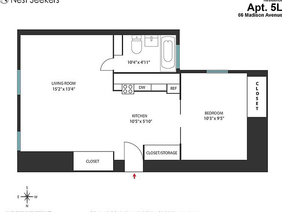 2nd image of 66 Madison Ave APT 5L