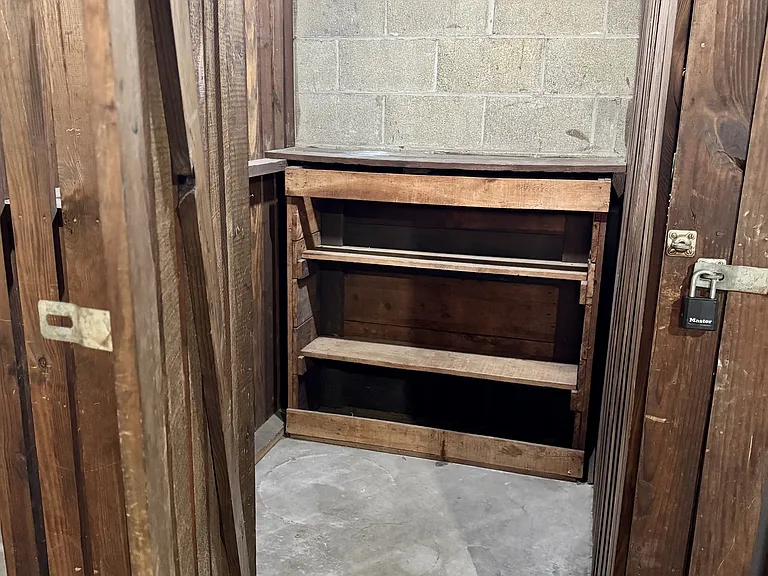 Storage space in basement