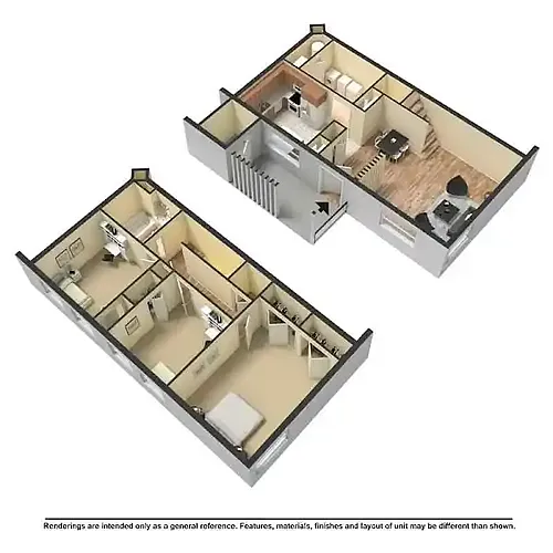 Floor plan 3 BR 1 BA 1 Half BA