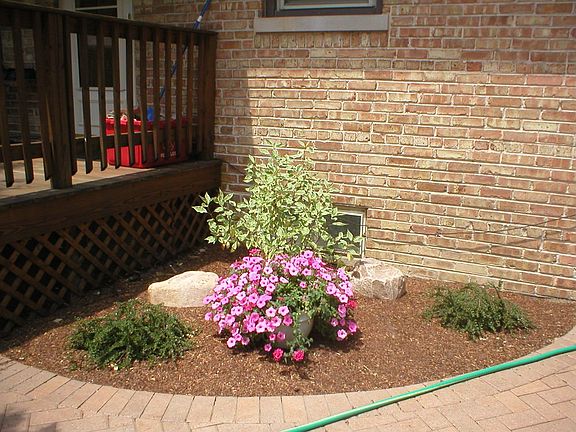 back yard pavers & landscaping