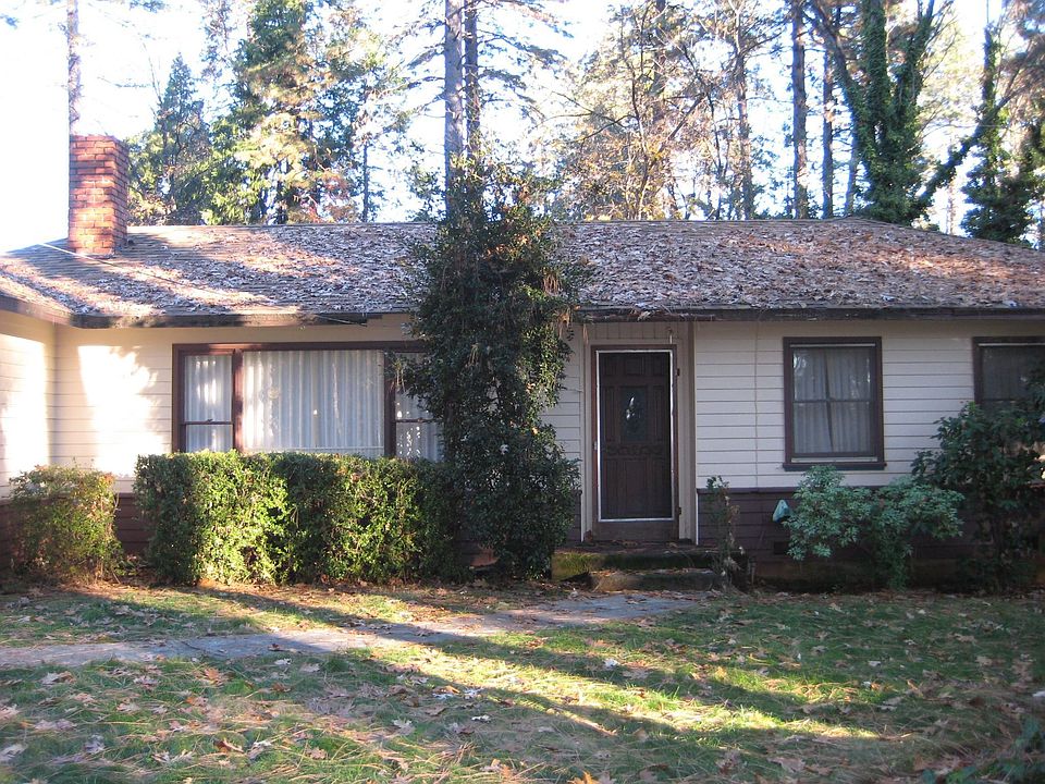 Nestled in the woods.