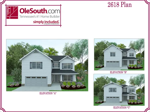2618 Elevation ABC Plan, Creeksbend