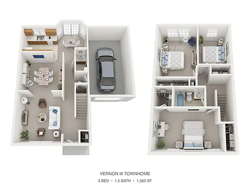 Floor plan Vernon III Townhome
