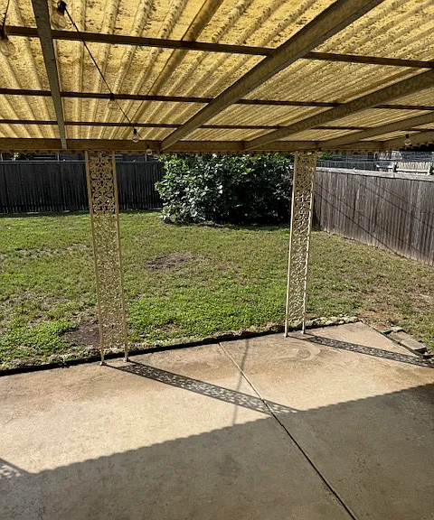 Covered patio