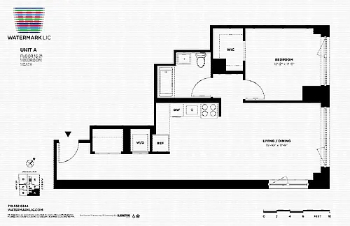 Floor plan 1 Bedroom / 1 Bathroom