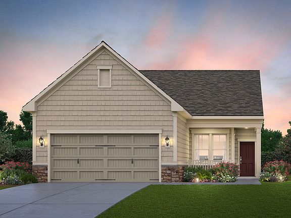 Noir Hill Exterior Rendering - Elevation 4 at Montebello in Sterling, VA.