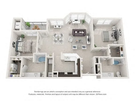 Floor plan B3 Renovated