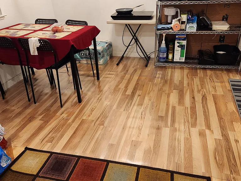 Dining room with furniture