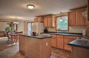 Kitchen area with Island