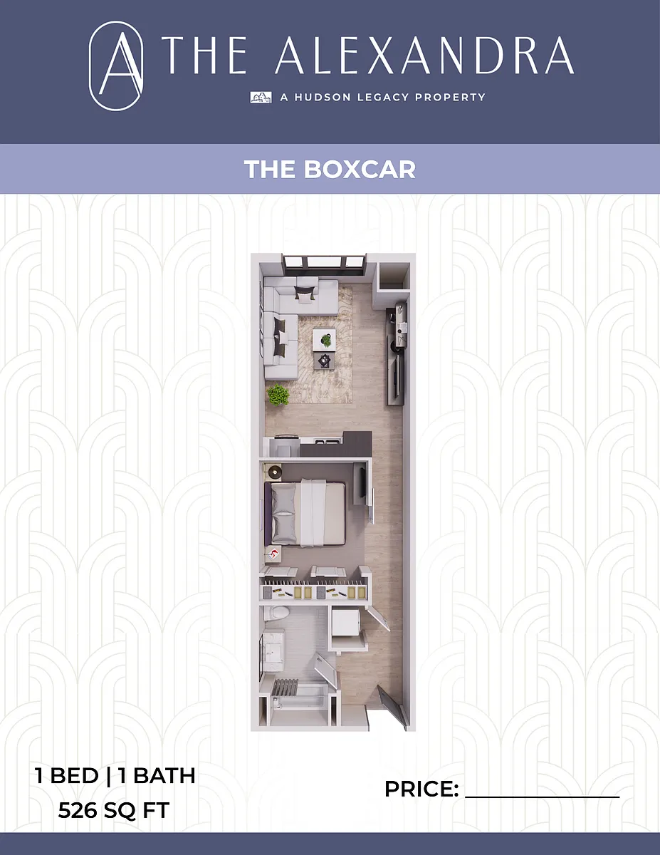 Floor plan The Boxcar
