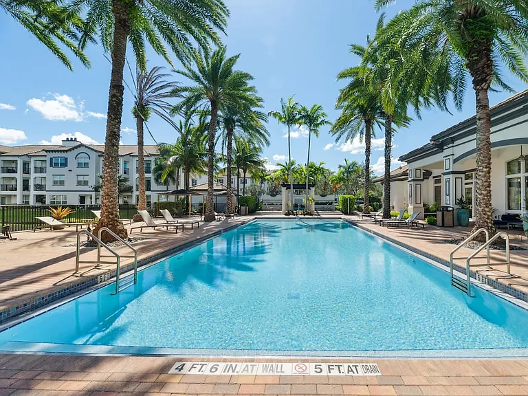 Heated swimming pool and sundeck
