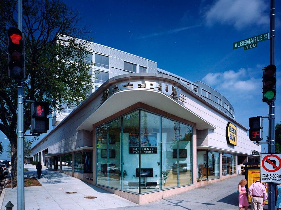 Residential above retail on Wisconsin Ave.
