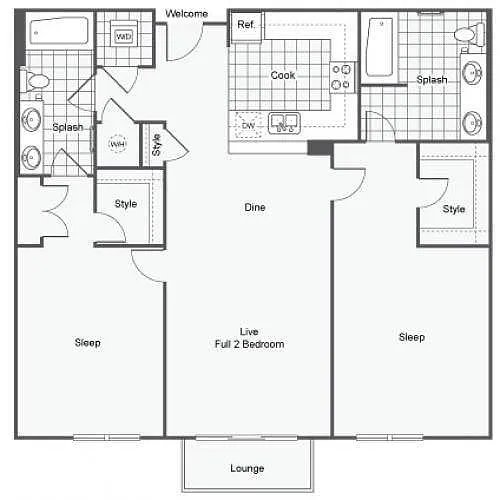 Floor plan The Forsyth IV
