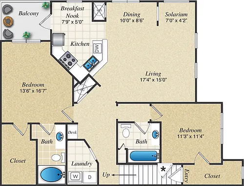 Floor plan B3U