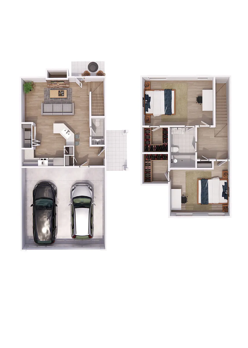 Floor plan Classic 2 Car Garage