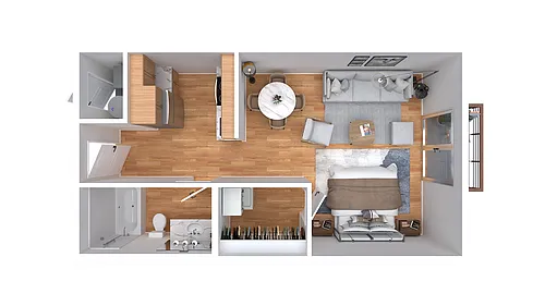 Floor plan Studio A