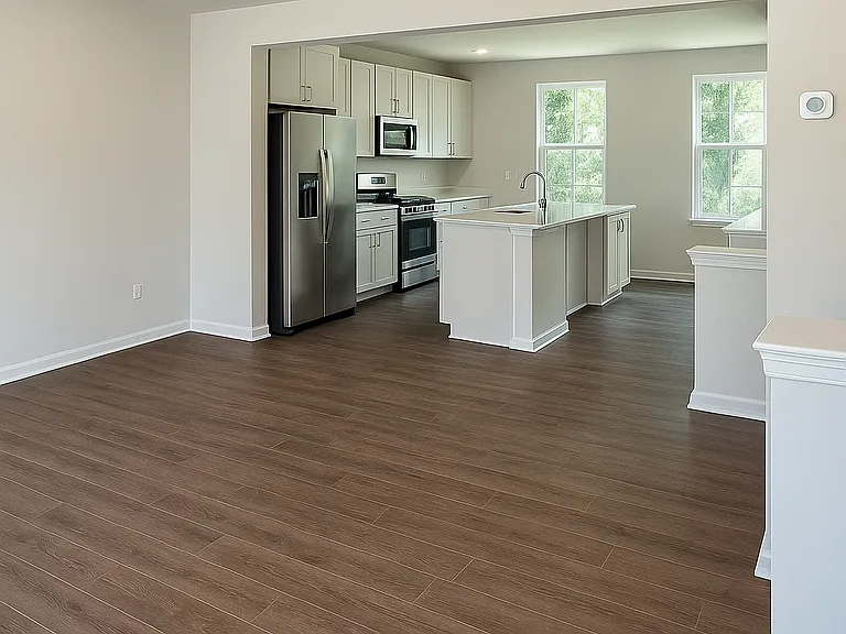 Kitchen Open to Living Area