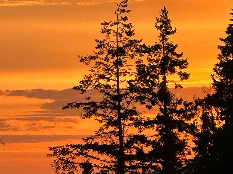 Sunset from the porch