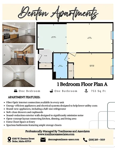 Floor plan One Bedroom