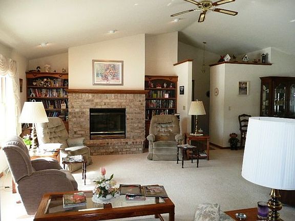 Living room vaulted ceiling