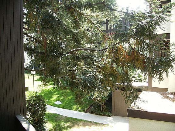 Out through the balcony