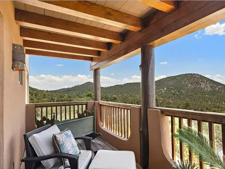 Upstairs deck off master bedroom suite