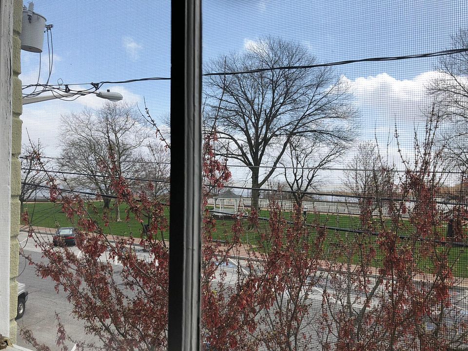 waterfront view of park and river
