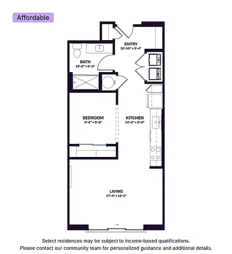 Floor plan S2W Affordable