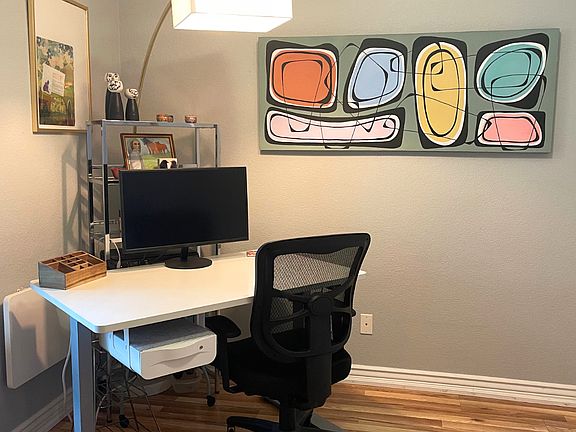 Standing desk for those looking for a home office.