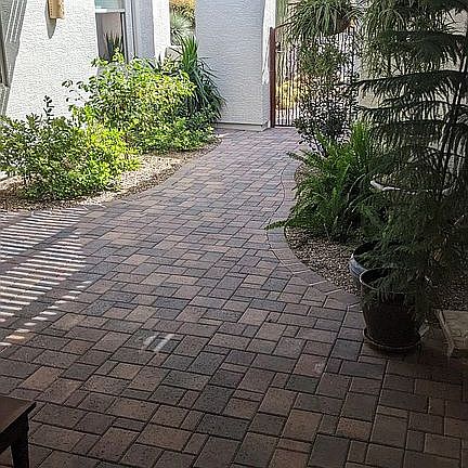 Front courtyard and entrance
